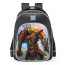 Smite Cernunnos Jurassic Slasher Skin School Backpack