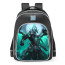 Smite Chernobog Haunted Nightmare Skin School Backpack