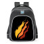 Fire Merch Logo School Backpack