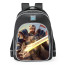 Smite King Arthur Excaliburs Light Skin School Backpack