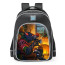 Smite Fenrir Wreck The Halls Skin School Backpack