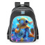 Smite Ganesha Fluorescent Friend Skin School Backpack