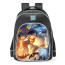 Smite Geb Snowman Skin School Backpack