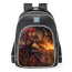 Smite Hachiman Oni Musha Skin School Backpack
