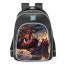 Smite Hun Batz Howler Demon Skin School Backpack