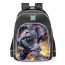 Smite Loki White Death Skin School Backpack