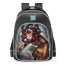 Smite Medusa Scarlet Serpent Skin School Backpack