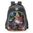 Smite Medusa Snakey Chibi Skin School Backpack